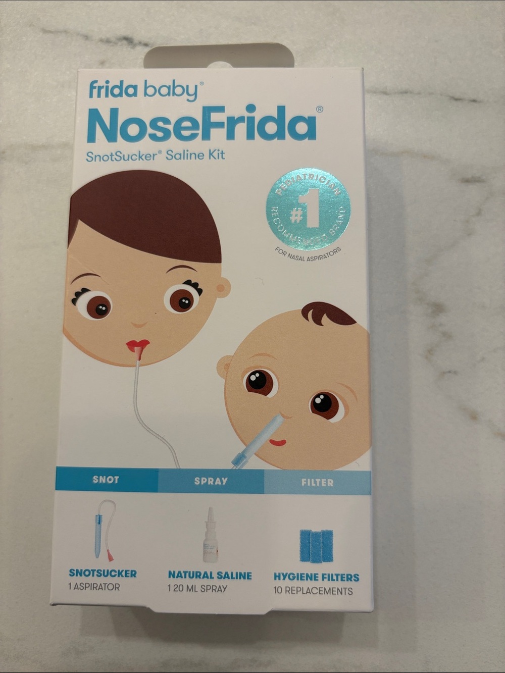 Brand New NoseFrida Snot Sucker Saline Kit